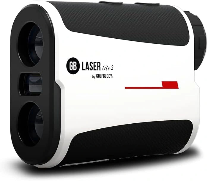 GolfBuddy GB Laser Lite Rangefinder con Slope On/Off Functionality - blanco, 800 Yards con Carry Case