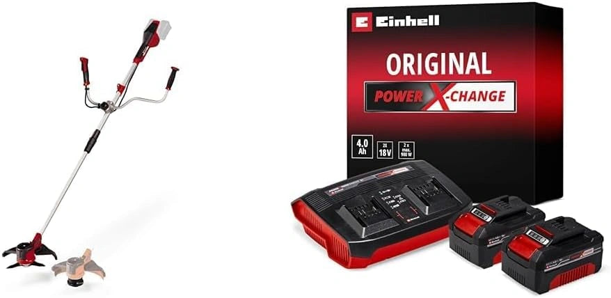 Einhell desbrozadora potencia X-Change Agillo - 36/255 BL PXC. 2 x 18 V + Starter conjunto (1 Cargador Doble y 2X 4, 0Ah Baterias)