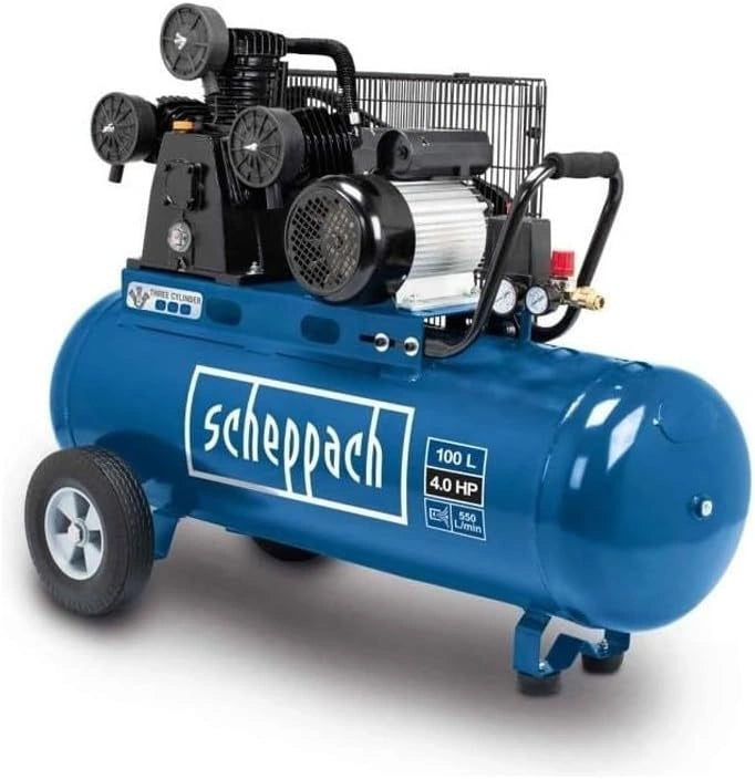 Scheppach HC550TC 100L Compresor de aire, con funciones de uso diario