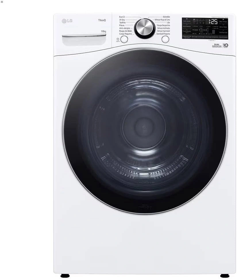 LG Secadora de Ropas RH18U8AVCW 18 Kg Blanca, con funciones de uso diario