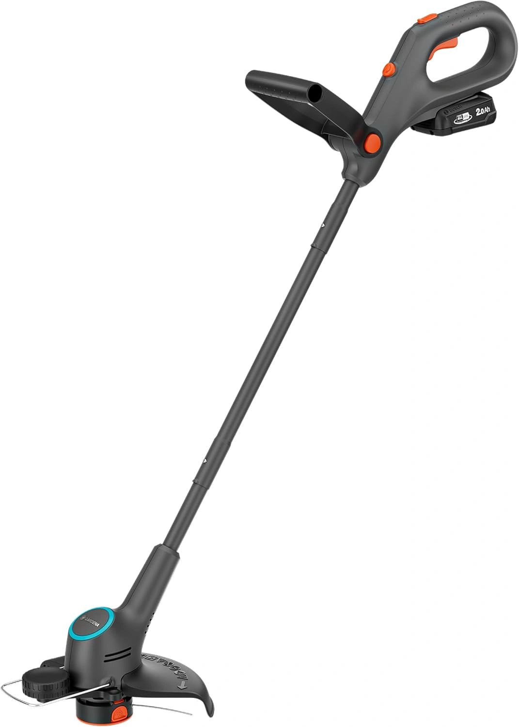 Gardena Cortabordes de Batería EasyTrim Set Listo para Usar 25/18V P4A - Ligero, Corte de Bordes, Telescópico, Ergonómico, Sin Cable (14704-20)