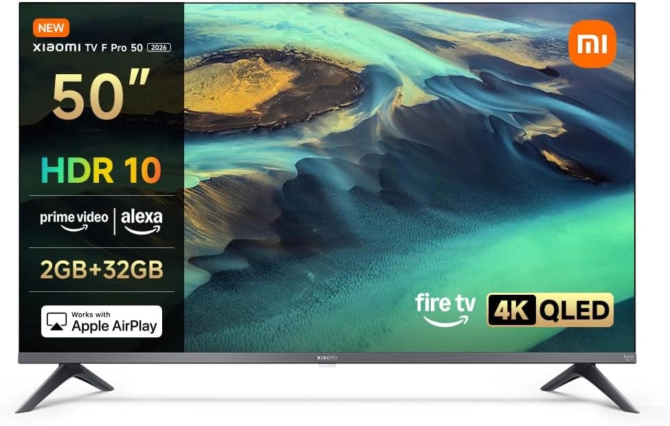 XIAOMI TV F Pro 50 Pulgadas (127 cm) - 4K UHD QLED inteligente Fire TV, L50MB-FPEU