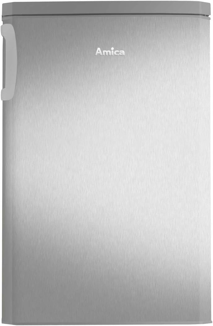 Amica KS 361 112-1 E frigorífico con congelador - 85 cm Höhe, Edelstahl