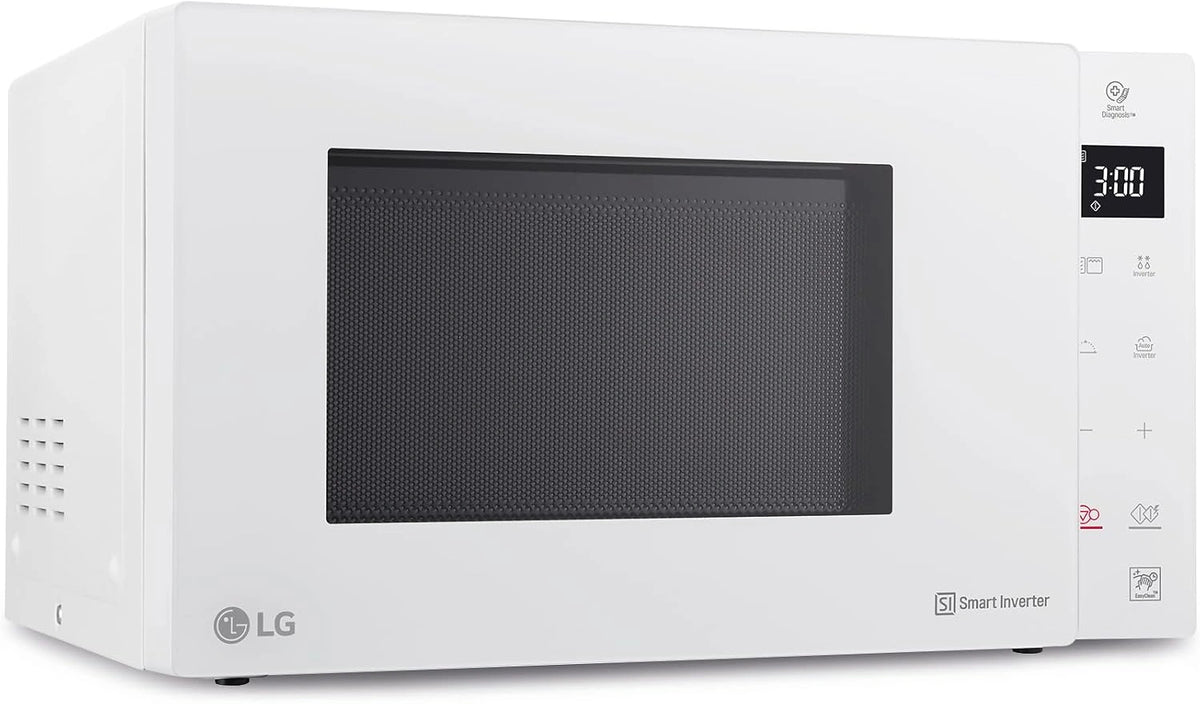 LG MH6535GDH Microondas con parrilla - inteligente de velocidad variable, pantalla digital, Color Blanco, 25 l, 1000 W, 1000W