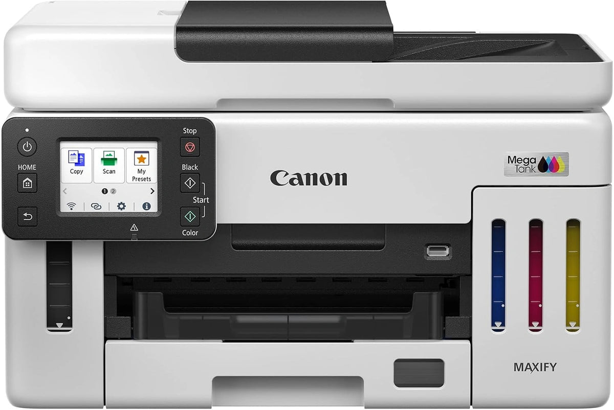 Canon MAXIFY GX6150 Impresora Multifunción de Tinta Recargable Wi-Fi, con funciones de uso diario
