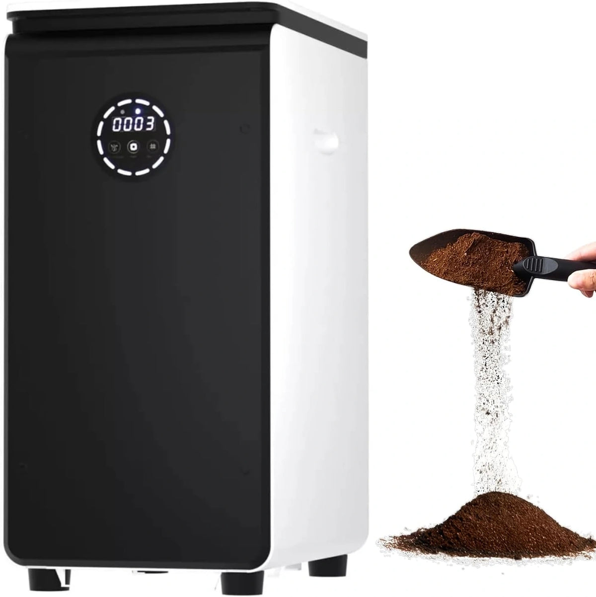 GEME World First Bio inteligente - Compostador eléctrico de 19 L para Cocina, máquina de compostaje, añade residuos en Cualquier Momento