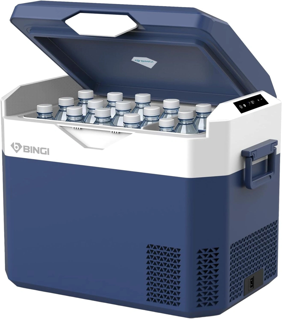 BINGI Nevera Portátil Eléctrica 30L - Nevera y Congelador Compresor Portátil, Conducción, Camping, Viajes, Barco, -18oC a 15oC