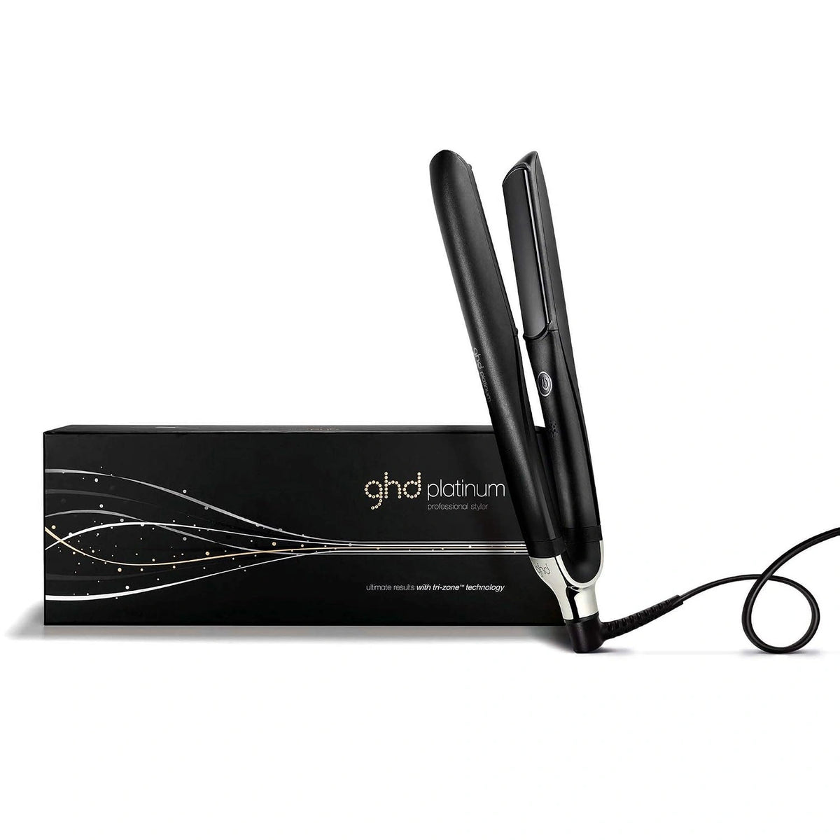 ghd platinum negra - Plancha de pelo profesional, tecnología tri-zone