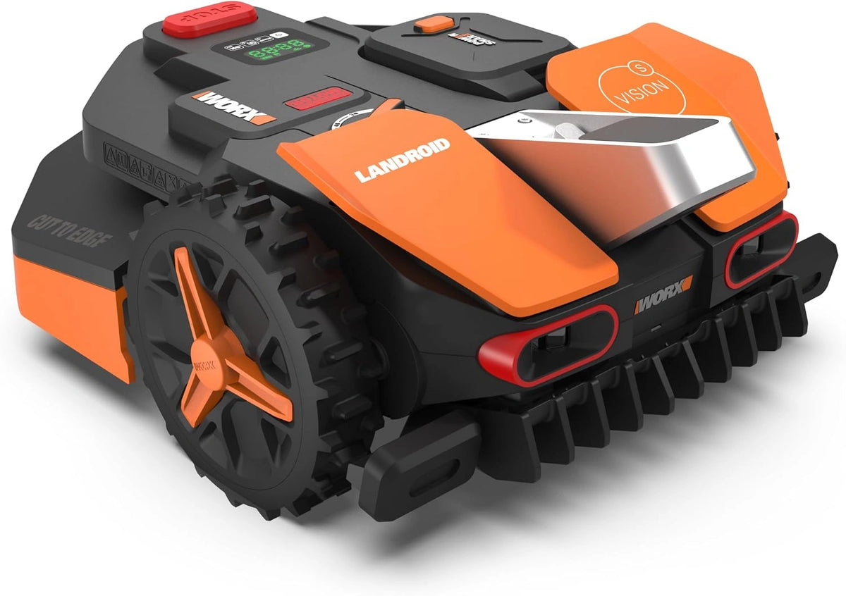 WORX Landroid Vision S250 WR202E Robot cortacésped para Jardines de hasta 250 m2 - WiFi y Bluetooth, prevención Activa de obstáculos con
