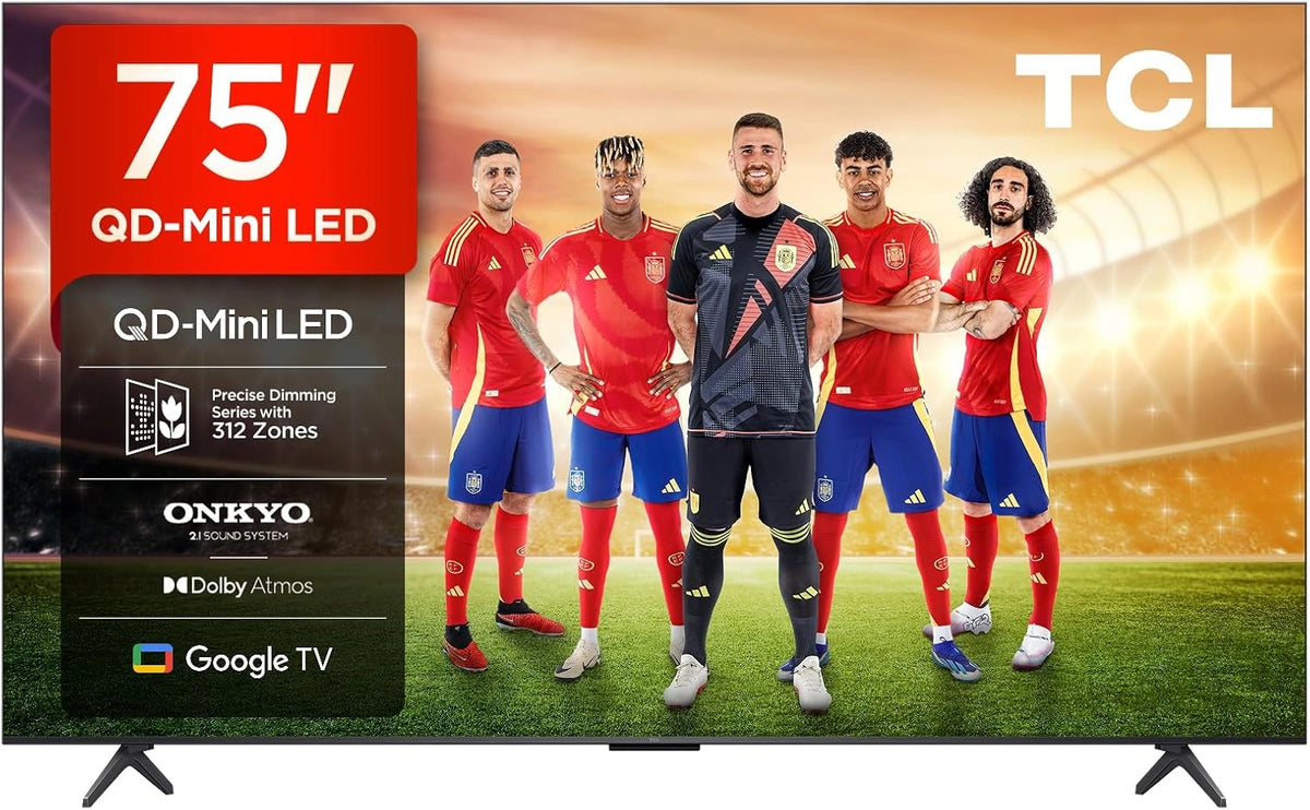TCL 75Q6C 75 Pulgadas QD-Mini LED 4K HDR10+ inteligente TV - Google TV