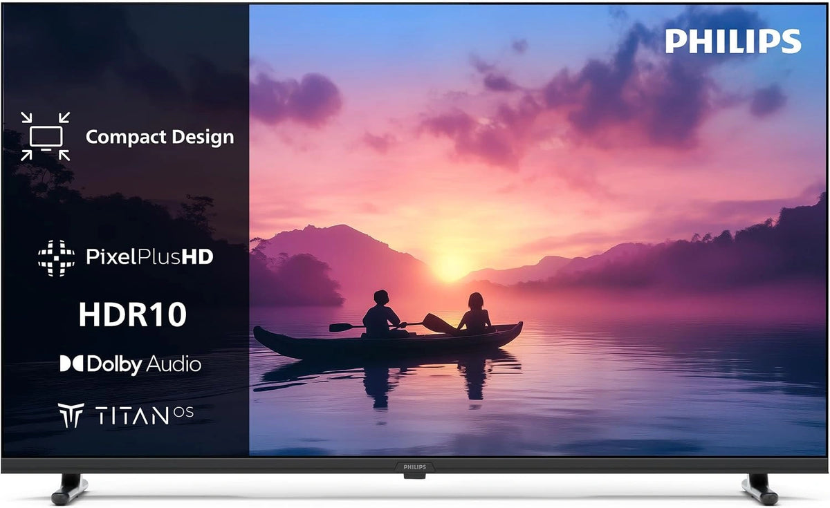PHILIPS 32PFS6000 HD LED inteligente TV - Plataforma Titan OS y Sonido Dolby Digital, Funciona con Alexa y con el Asistente de Voz de Google