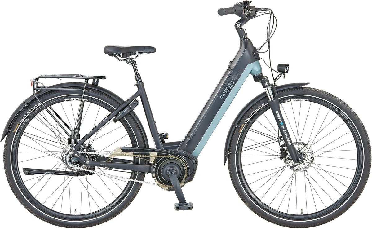 Prophete Geniesser 4.0 City - Bicicleta eléctrica (28 Pulgadas, 540 WH, 7 Marchas, 48 cm), Altura del Cuadro, Freno de Disco, Motor Central AEG