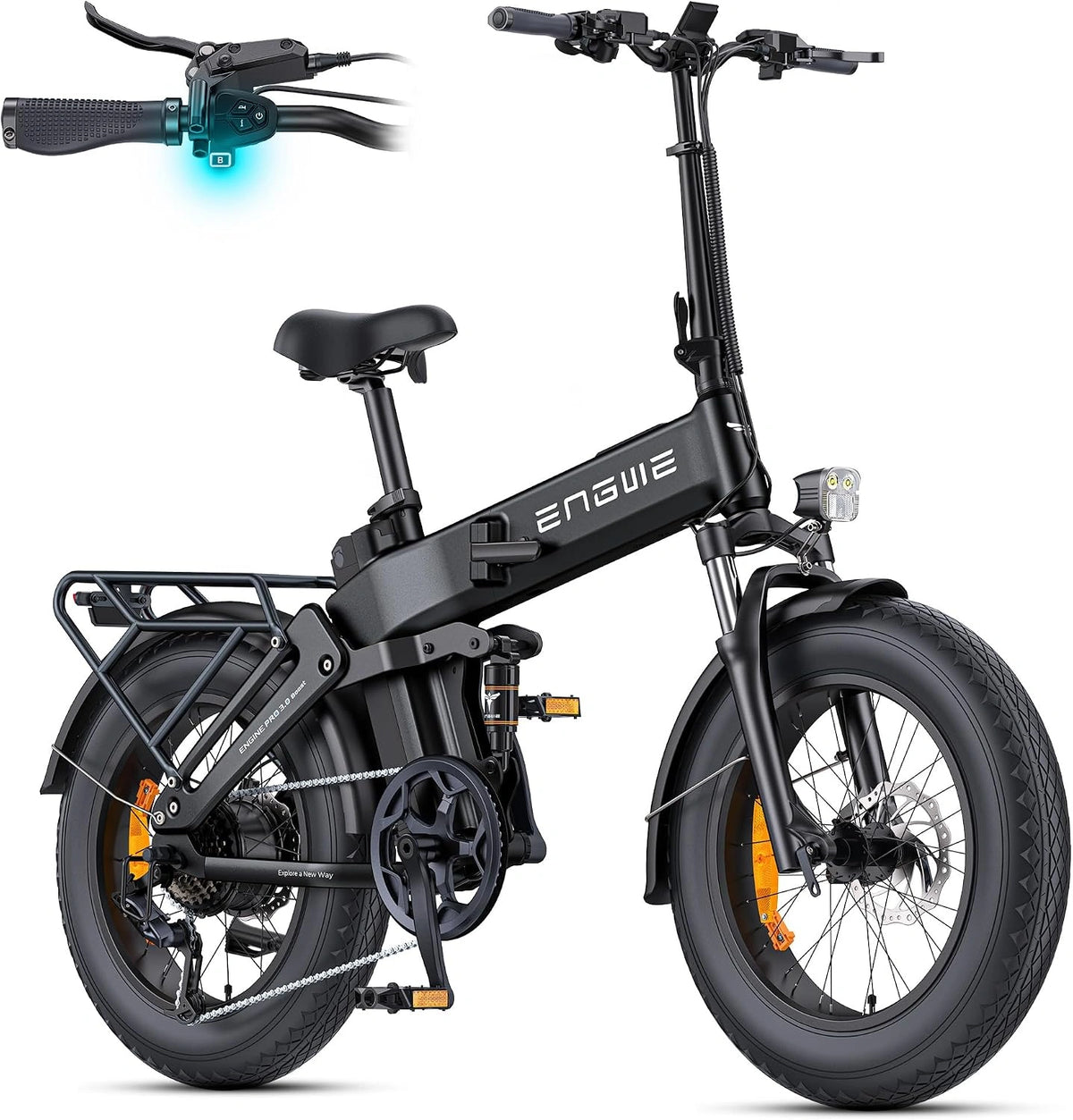 ENGWE Engine Pro 3.0 Boost Bicicleta Eléctrica Plegable, con funciones de uso diario