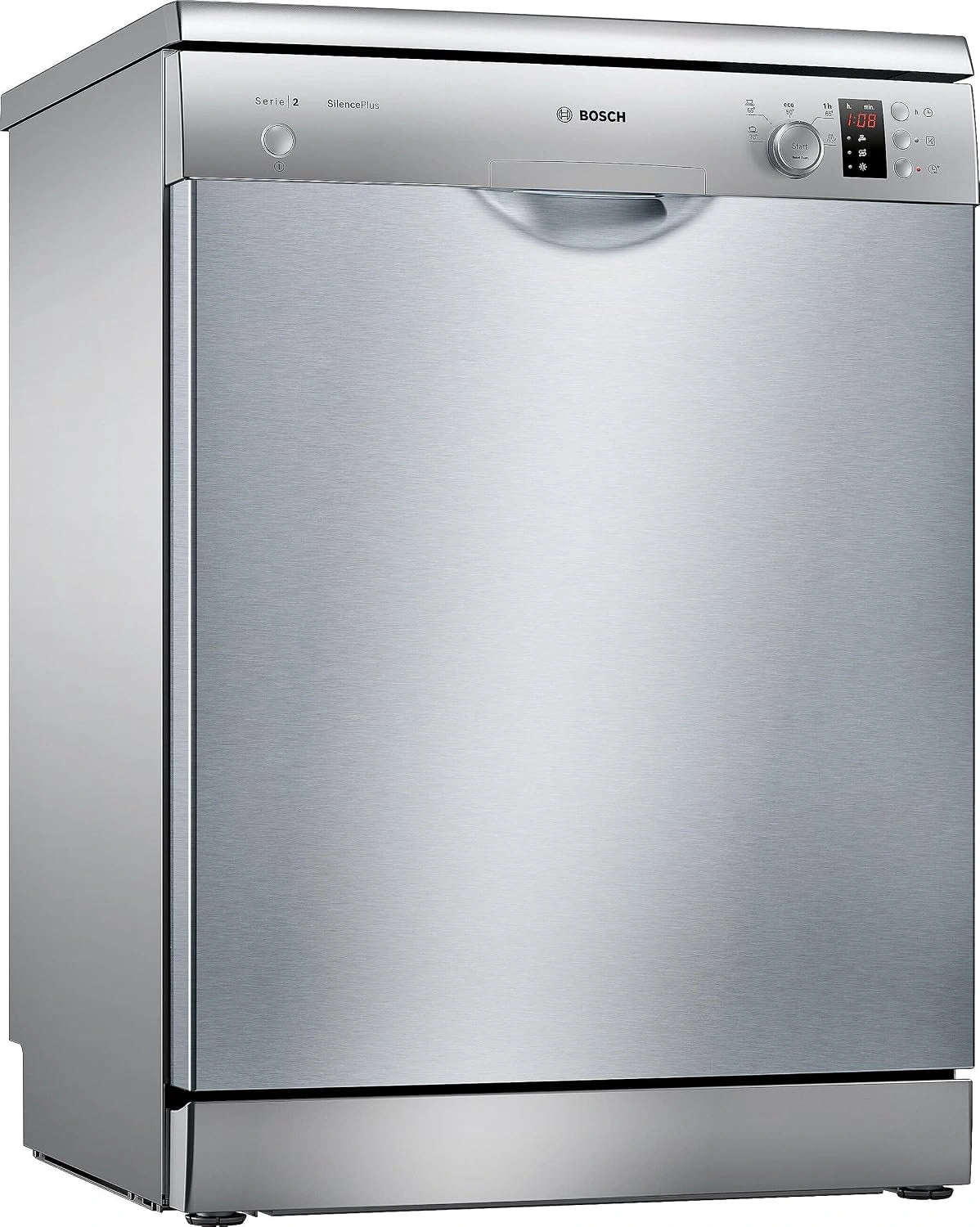 Bosch - Serie 2, 12 Servicios, SMS25AI05E, inox, Silencioso, Lavavajillas