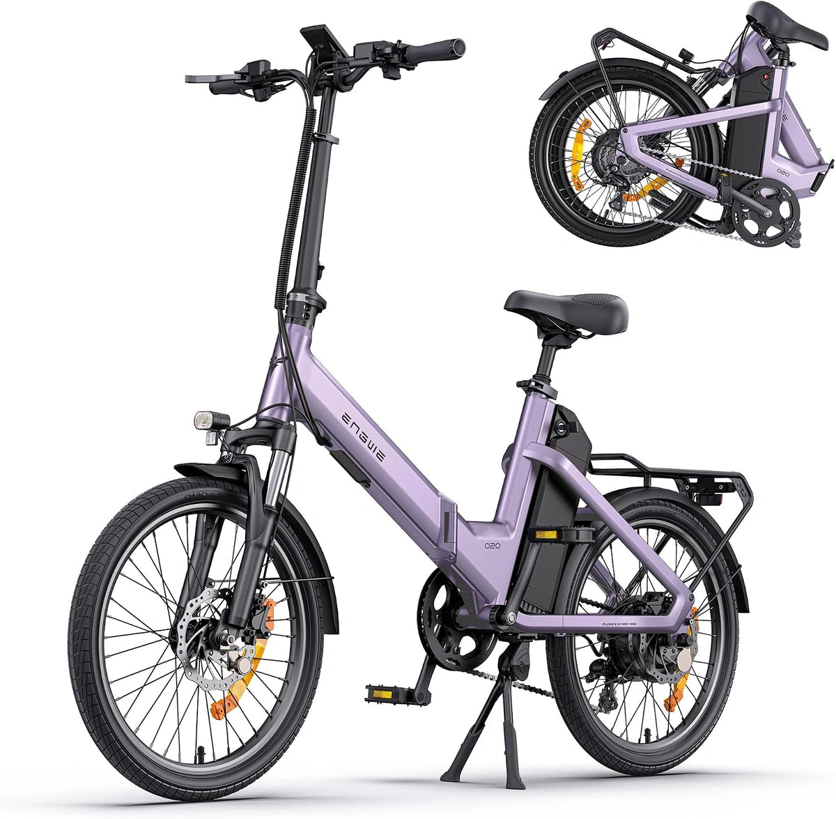 ENGWE O20 Bicicleta Eléctrica Plegable - Compacta Bici Eléctrica