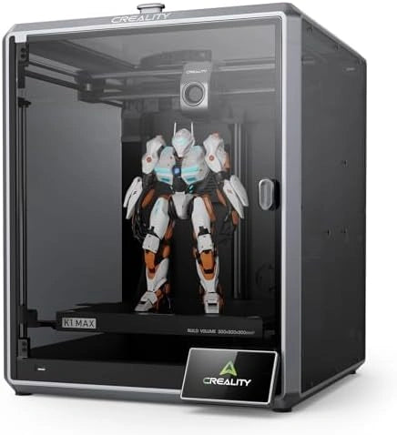 Creality K1 MAX Impresora 3D Alta Velocidad 600mm/s con Nivelación Automática - Refrigeración Dual, Función de AI Inteligente Y Lista para Usar