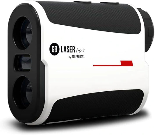 GolfBuddy GB Laser Lite Rangefinder con Slope On/Off Functionality - blanco, 800 Yards con Carry Case
