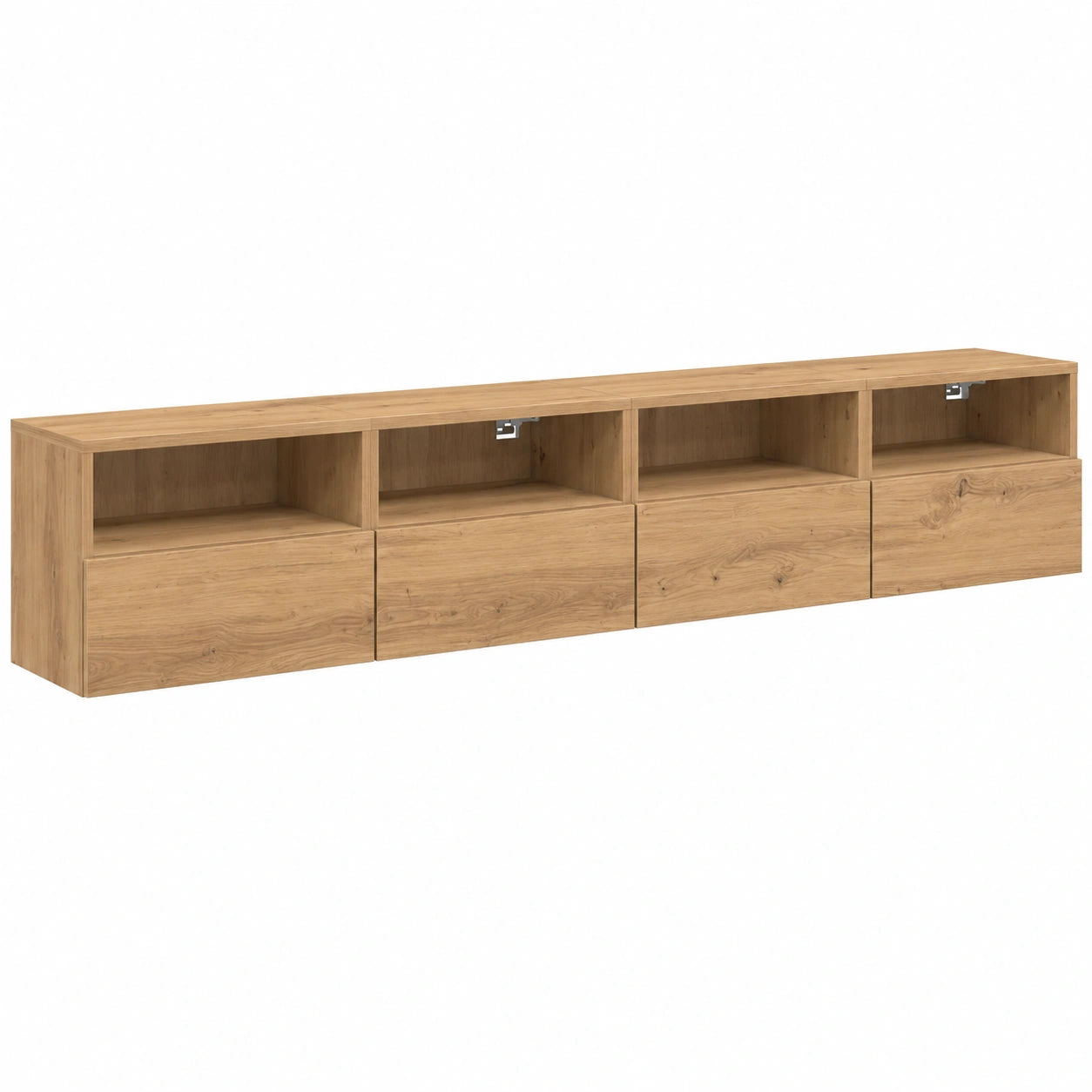 Muebles de TV Flotantes Modernos de Roble para Salón