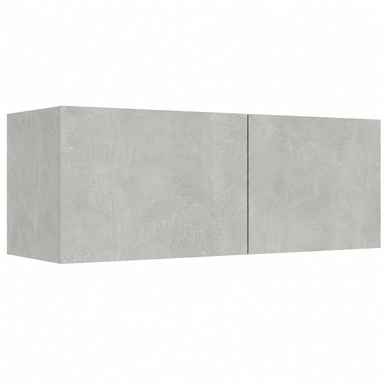 Armario de TV en Contrachapado de Hormigón Gris 120x30x30cm para Salón