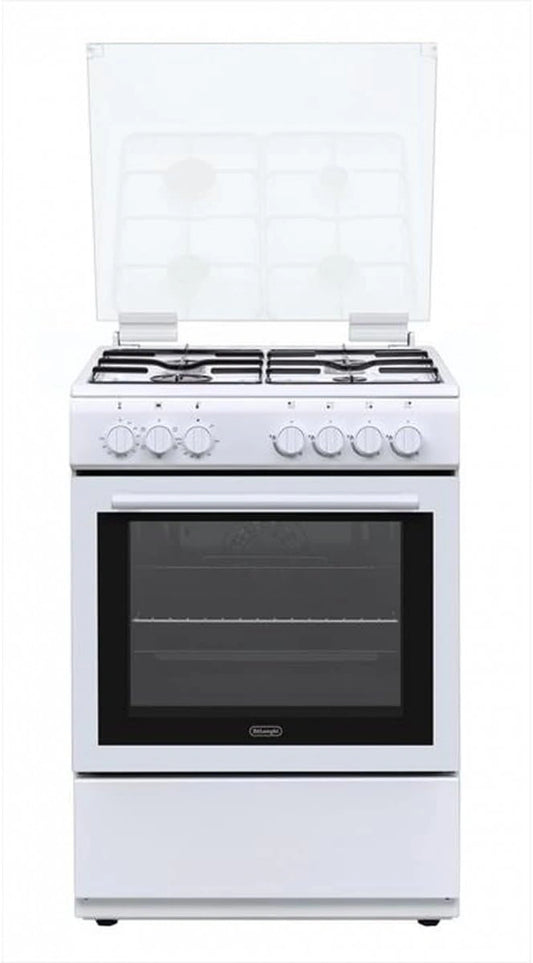DL 664 EW Cocina de gas con horno eléctrico - 4 quemadores, 60 x 60 cm, clase energética A, blanco