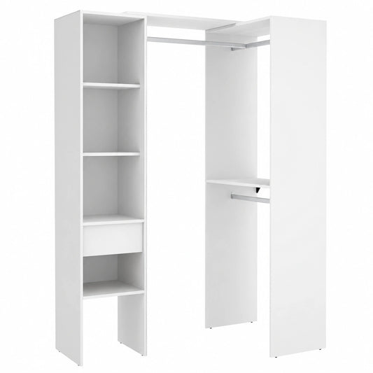 Vestidor Modular Blanco - Montaje Lineal o en Rincón