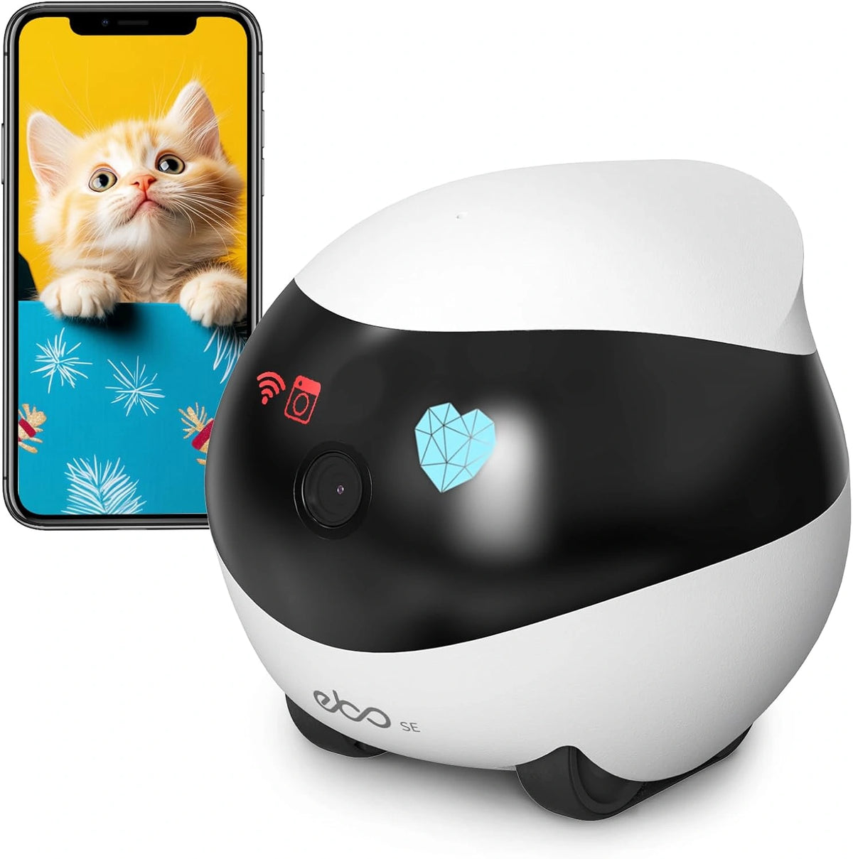 Enabot EBO SE FamilyBot - Robot Cámara Mascotas 1080P, Cámara Móvil Interior
