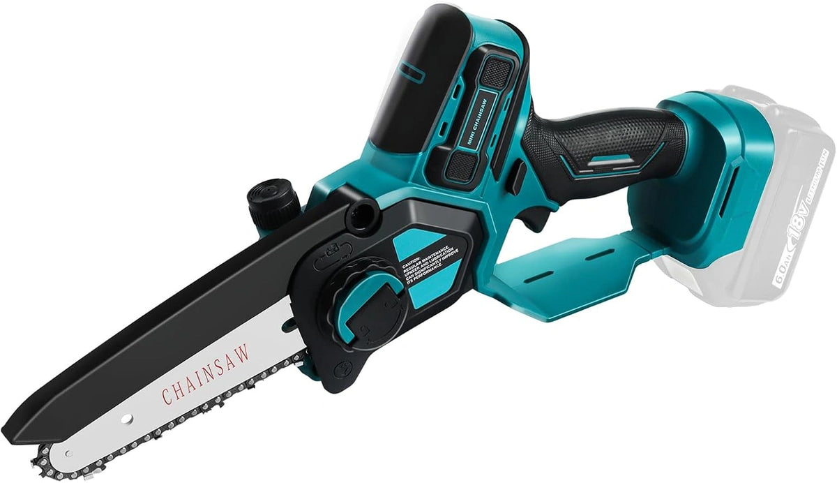 QUPERR Mini motosierra 15 cm compatible con batería Makita 18V, con funciones de uso diario