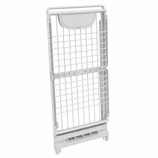 Tendedero Plegable con Ruedas, 21m de Espacio para Secado, Clips y Cierre Seguro, Cajón para Pinzas - Gris Claro