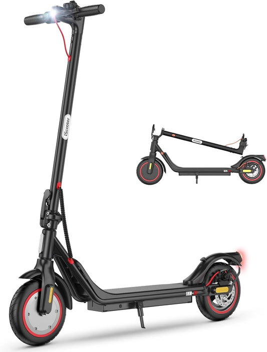 iScooter 8.5' Patinete Eléctrico Adultos Homologado DGT - 350W Motor, Autonomía De 20-25 KM, Máxima 25KM/H, Carga 120 KG, 13 KG, Plegable, App