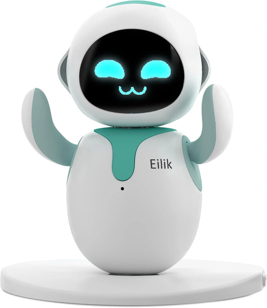 Eilik - Original para Niños y Adultos, Pequeño Robot Compañero, Mini-Juegos, Animaciones Expresivas y Reacciones al Tocar