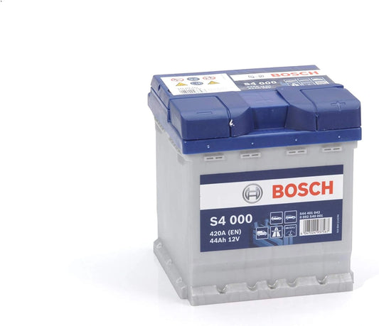 BOSCH Batería 44 - Ah 420, A/EN 0 092 S40 001 L 175mm B 175mm H 190mm Compatible con VW up! Hatchback 121, 122, BL1, BL2, BL3, 123, TOYOTA AYGO WNB1