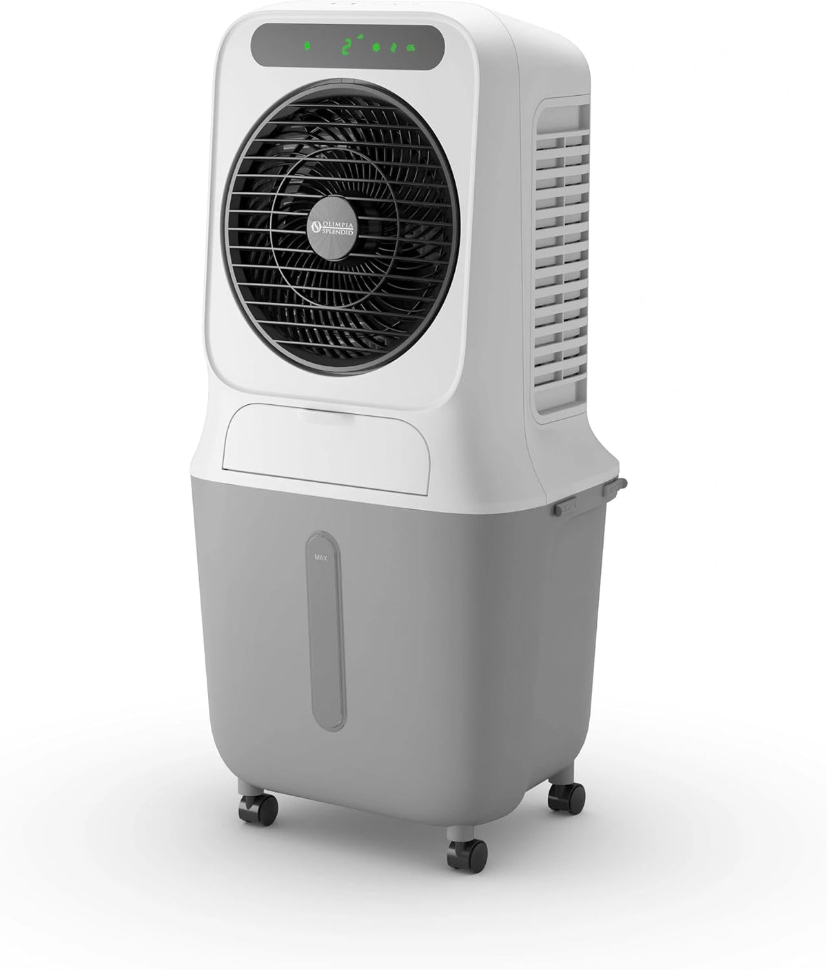 Olimpia Splendid - Purificador de Aire con Panel Evaporativo, Refrigeración Potente, Ventilación, Pantalla Táctil, 25 Litros
