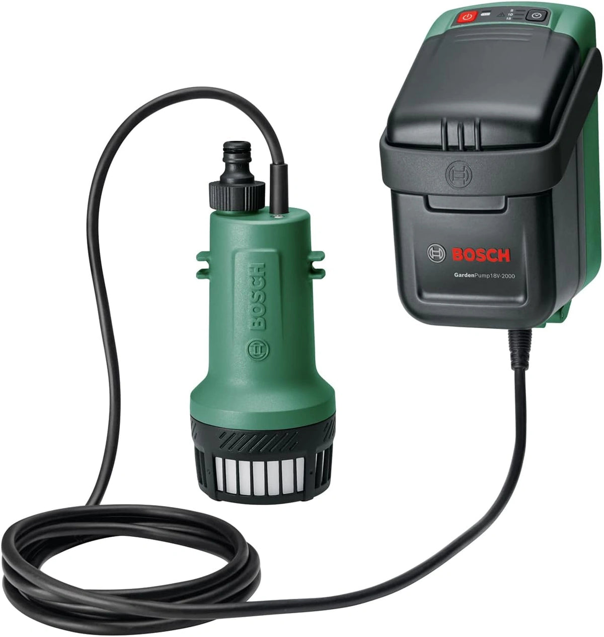 Bosch Bomba de Agua Sumergible a Batería GardenPump sin bat./carg., con funciones de uso diario