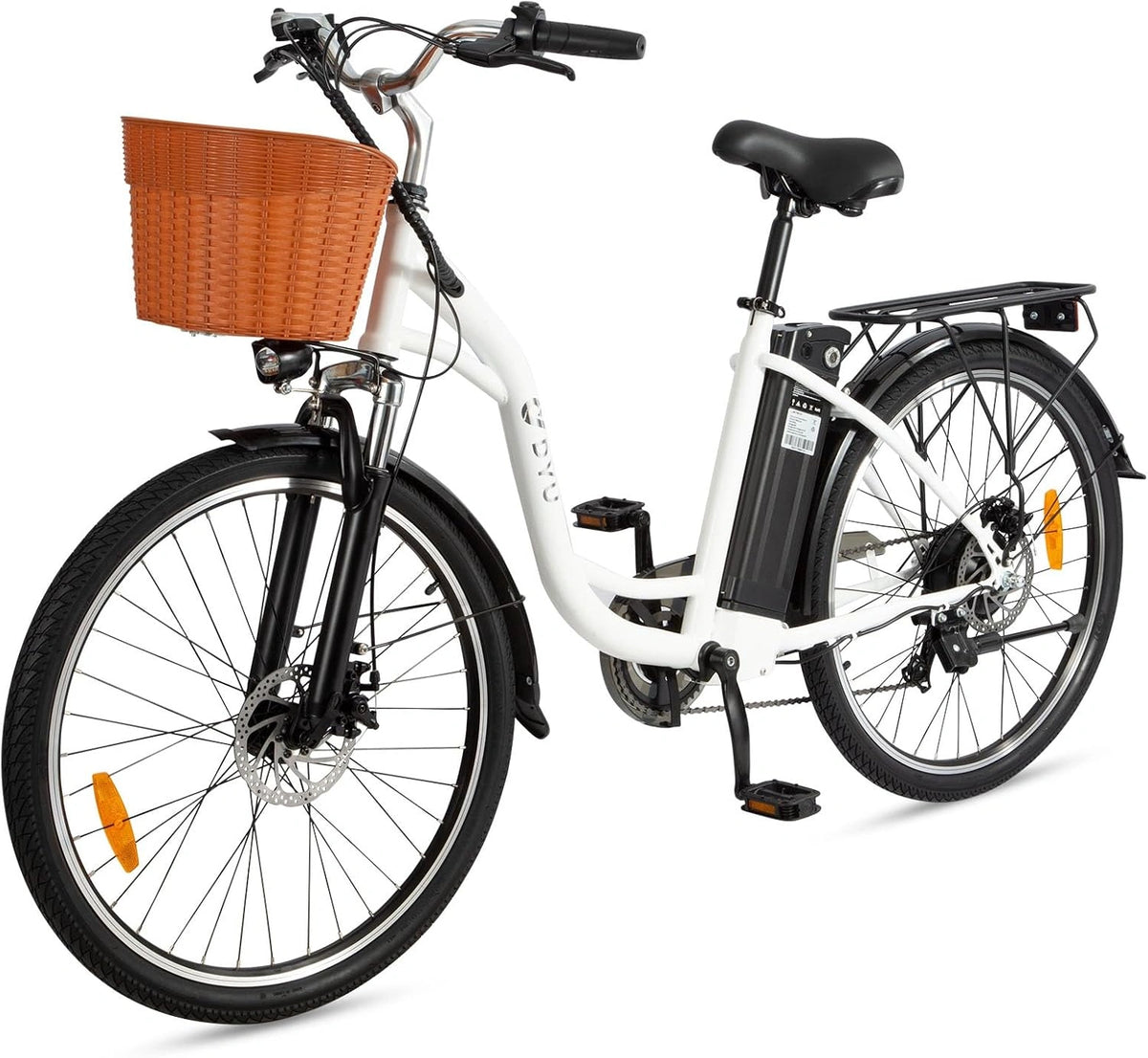 DYU C6 Bicicleta Eléctrica Urbana 26' - 6 Velocidades, 5Ah, 36V 12