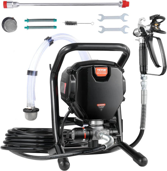 VEVOR Pulverizador de Pintura 750 W Máquinas Pintura Airless 1 - 6 m para Pared, Interior, Exterior, Mueble