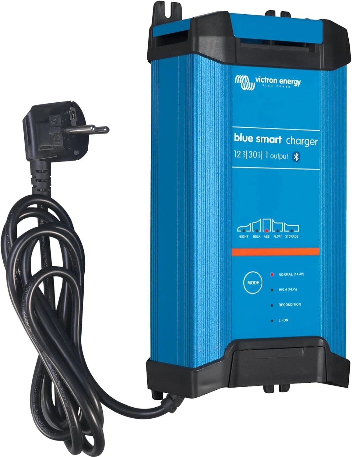 Victron Energy azul inteligente IP22 12-Voltios 30 amperios 230V - Cargador de Batería de Salida Única CEE 7/7, Bluetooth