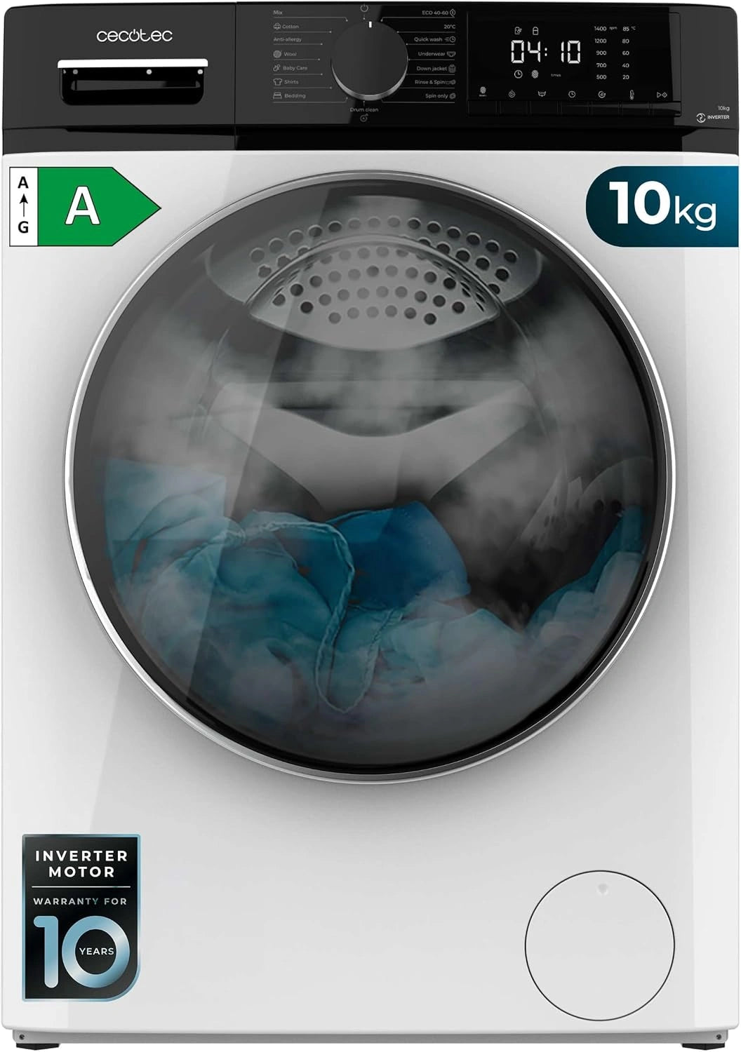 Cecotec Lavadora Secadora 10kg + 6kg Bolero DressCode Wash&Dry 106610, para uso doméstico