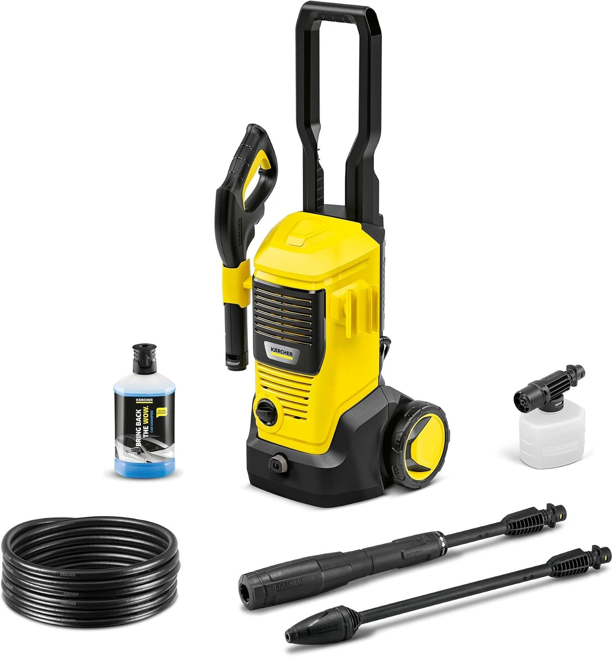 Kärcher Hidrolimpiadora K 5 FJ - presión, caudal, Rendimiento de Superficie, Incl., 40 m2/l, máx. 500 l/h, máx. 145 Bar