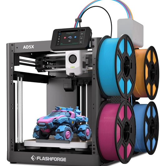 Impresora 3D Flashforge Adventurer 5X con Impresión Multicolor - Personalizable con IFS, Velocidad Máxima de Impresión, 600mm/s