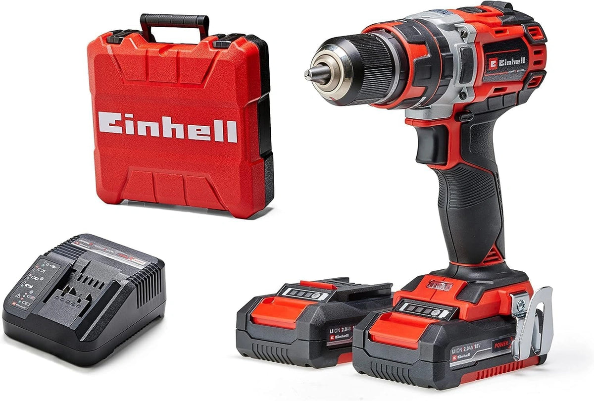 Einhell profesional Taladro percutor con batería TP-CD 18/50 Li-i BL conjunto, con funciones de uso diario