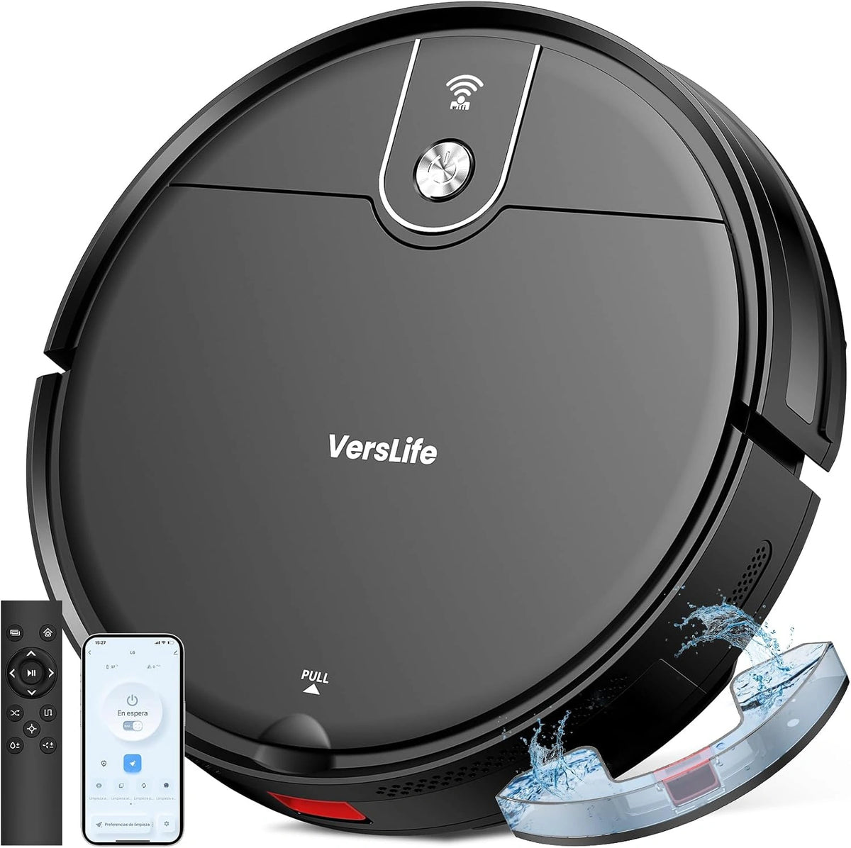 VersLife L6 Robot Aspirador y Fregasuelos 4000Pa - 120 min Autonomía