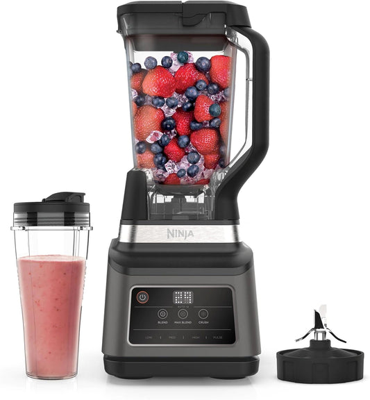 Ninja - Negro, 1200W, 1L, Jarra de 2, Batidora de Vaso 2 en 1