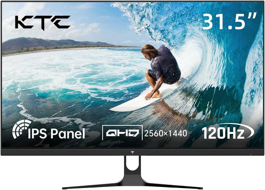 KTC monitor 32 Pulgadas - Panel IPS, Luz Azul Reducida, monitor Blanco para Oficina, Diseño y Estudio, VESA 100×100 mm, DP 1.4, HDMI 2.0, HDR10
