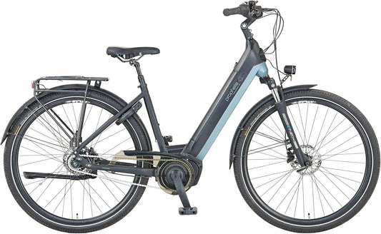 Prophete Geniesser 4.0 City - Bicicleta eléctrica (28 Pulgadas, 540 WH, 7 Marchas, 48 cm), Altura del Cuadro, Freno de Disco, Motor Central AEG