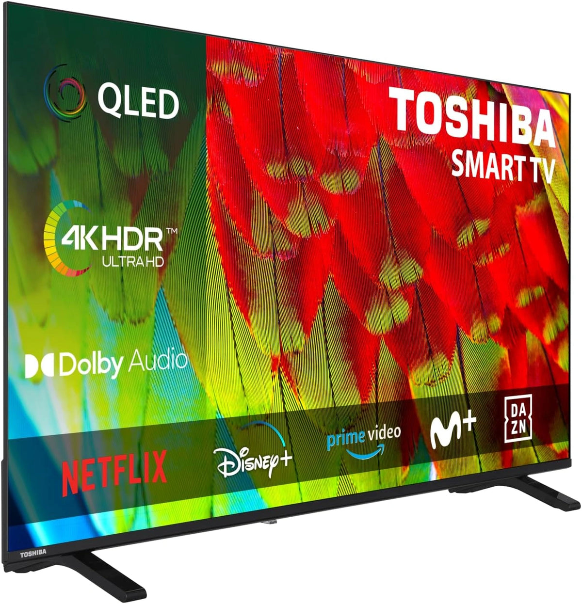 Toshiba 50QV1563DG Televisor 50 Pulgadas QLED - inteligente TV, sin Marcos, Dolby Audio, Compatible con Alexa, Gama 2026, HDR10, 4K UHD