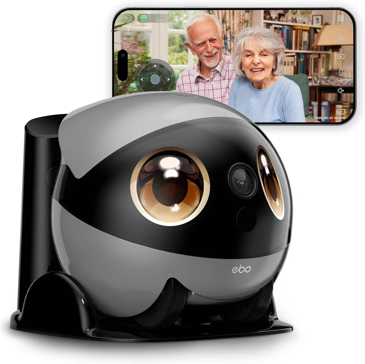 Enabot EBO aire 2 Plus FamilyBot - Robot Móvil IA, Cámara Vigilancia 3K